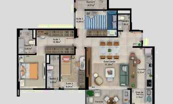 Imagem 2: Ágio Nature Residence - 3 suítes com varanda