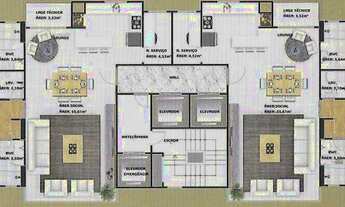 Imagem 5: Apartamento 02 suítes + 01 master com churrasqueira no Centro de Balneário Camboriú/SC