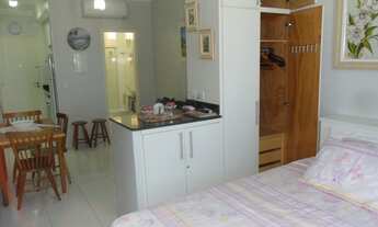 Imagem 5: Pitangueiras. Flat. Reformado. Climatizado. 01 Dormitório. 01 vaga. Vista para o Mar