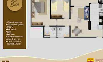 Imagem 7: 002- Apartamento para Venda no Condomínio Gran Village Araçagy IV