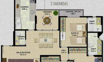 Imagem 2: Apto Ed. Metropolitan - 3 suites-4 vagas de garagem - localização privilegiadíssima
