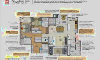 Imagem 3: Apartamentos na planta à venda - Vila Ema - 151m2 com 3 suítes e 2 varandas! Vendas Acele