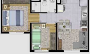 Imagem 6: Plano & Brás 26m2 - Estação Brás