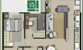 Imagem: The Place Higienópolis 2 quartos, 2 banheiros