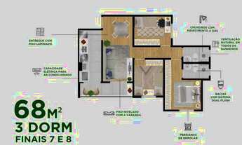 Imagem 4: Lançamento no Urbanova. Apartamento a venda com 2 quartos, suíte e varanda - 63m² - Lazer