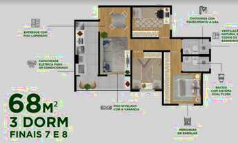 Imagem 3: Vendo apto. na planta-Urbanova: qualquer unidade de 2 dormitórios por 299 mil Piso e regis