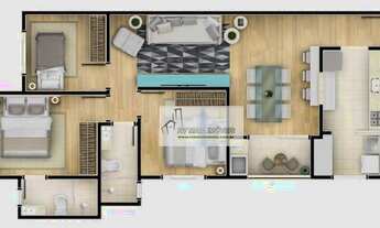 Imagem 5: Apartamento com 3 dormitórios à venda, 80 m² por R$ 560.000,00 - Parque Campolim - Sorocab