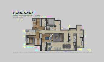 Imagem 2: Parque Global à venda - 3 suítes - 142 m² - Panamby - São Paulo/SP