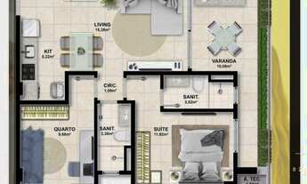 Imagem 7: Cineasta Oscar Santana 1 quarto com Varanda na Barra - Surreal