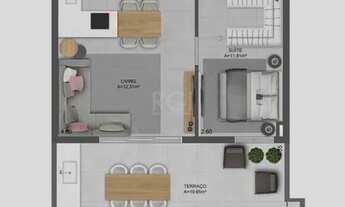 Imagem 3: Garden para Venda - 68.01m², 1 dormitório, sendo 1 suites, 1 vaga - Mont Serrat