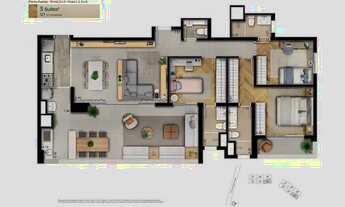 Imagem 4: Belíssimo apartamento em andar alto e vista panorâmica