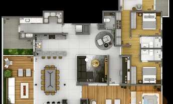 Imagem 2: Apartamento para Venda em Joinville, América, 3 dormitórios, 3 suítes, 1 banheiro, 2 vagas