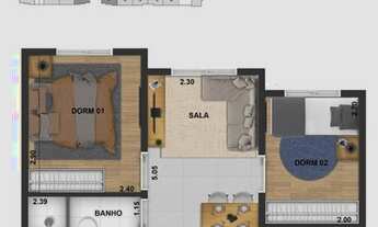 Imagem 7: Apartamento 2 Dormts de 34M² a 63M² Tatuapé-SP