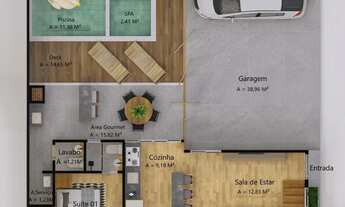 Imagem 3: Mandara Casa em condomínio fechado dispõe 200m² 4 suítes e 3 vagas na garagem em Salinas