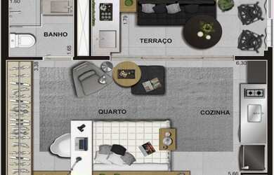 Imagem 3: SÃO PAULO - Studio - CAMPO BELO