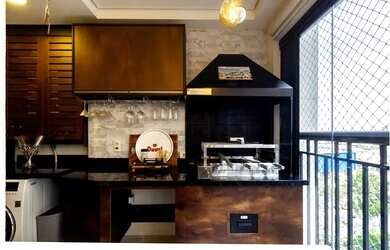 Imagem 7: Piscine Home ResortApto: - 6 o andar e vista piscina - planejados cozinha varanda banheiro