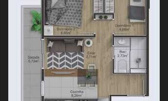 Imagem 2: Curitiba - Apartamento Padrão - Rebouças