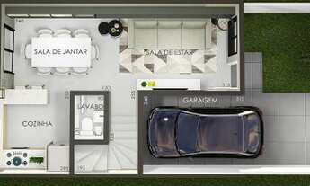 Imagem 3: Sobrado para Venda em Curitiba, XAXIM, 3 dormitórios, 1 suíte, 1 banheiro, 2 vagas