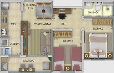 Imagem 2: Vendo Apartamento Novo - Residencial Dream
