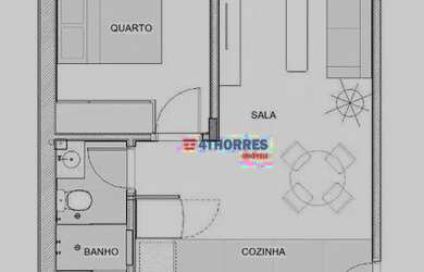 Imagem 13: Apartamento com 1 dormitório à venda, 42 m² por R$ 498.000,00 - Liberdade - São Paulo/SP