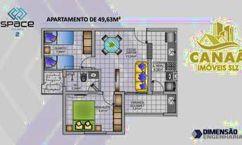 Imagem 6: Vende-se Aptos no Parque Atenas - Condomínio Space Calhau 2 - 02 Quartos sendo 01 Suíte