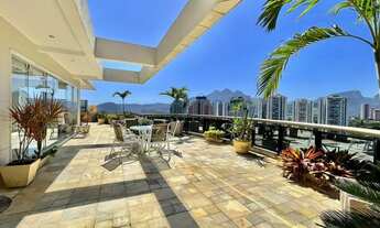 Imagem 3: Barra Waterways praia! 289m² cobertura duplex decorada 3 qtos/ 1 ste + dep. 3 vagas!