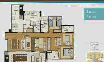 Imagem 6: Apartamento com 4 dormitórios à venda, 134 m² por R$ 1.500.000,00 - Vila Anastácio - São P