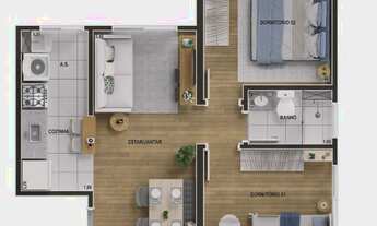 Imagem 7: Apartamento na planta em Campinas com 2 dormitórios, no Jardim Ibirapuera ao lado do Hospi