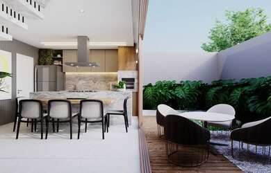 Imagem 6: Casa de condomínio para venda tem 187 metros quadrados com 3 quartos em Mercês - Curitiba