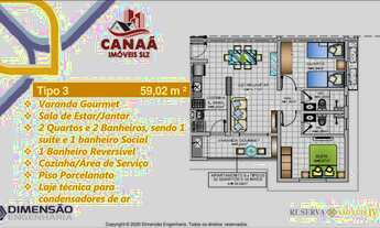 Imagem 5: Vende-se Aptos no Turu - Condomínio Reserva São Luís - Excelente Localização - 02 Quartos