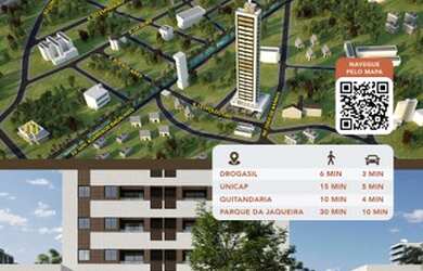 Imagem 3: Apartamento para venda possui 60 metros quadrados com 3 quartos em Boa Vista - Recife - PE