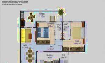 Imagem 4: AVIACAO<br>APARTAMENTO<br>Alto Padrão<br>2 dormitórios<br>1 suíte