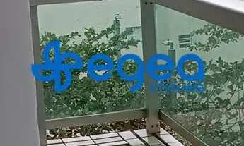 Imagem 3: Itararé - São Vicente - SP Apartamento Mobiliado Varanda Vista ao Mar 1 Dorm. Elev. Garage