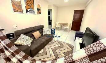 Imagem 3: Apartamento mobiliado com 02 quartos para locação no Bessa. 150m do mar