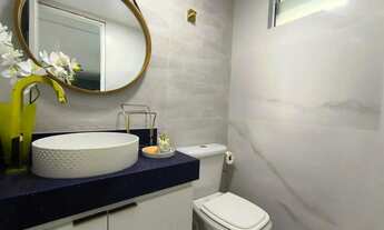 Imagem 4: Apartamento mobiliado e projetado para aluguel, 03 suites, vista mar, área de lazer