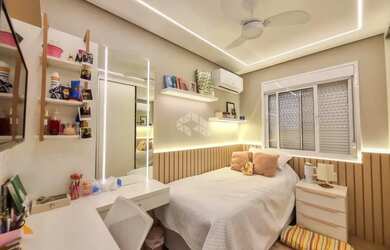 Imagem 6: Apartamento mobiliado com 76m² ,3 Dormitórios sendo 1 suíte, cozinha com churrasqueira e l