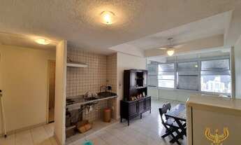 Imagem 2: 1 Dormitório amplo com vista ao mar, prédio com lazer de frente ao mar na Praia dos Milion