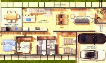 Imagem 7: Reserva do Parque, Casa com 3 suítes, Terraço Descoberto, Piscina, 360m² de Terreno, 4 Vag