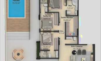 Imagem 4: 3 suítes com 2 vagas!