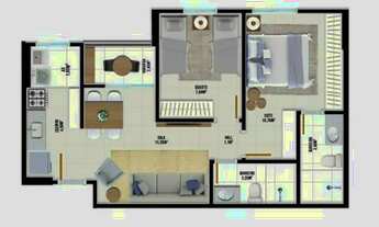 Imagem 5: Apartamento 2 quartos. Cobertura