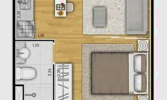 Imagem 4: Apartamento para venda com 26 metros quadrados com 1 quarto na Cidade Jardim - São Paulo