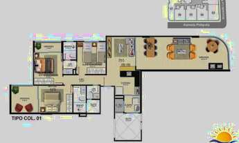 Imagem 7: Apartamento à venda 3 Quartos, 2 Suites, 2 Vagas, 177M², ENSEADA AZUL, GUARAPARI - ES