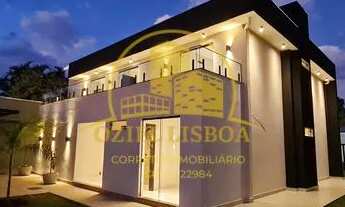 Imagem 6: SOBRADO MODERNO 4 SUÍTES PISCINA CHURRASQUEIRA LOTE 800m² NASCENTE CONDOMÍNIO RUA 08 VICEN