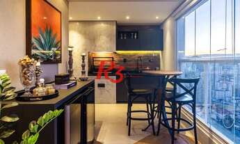 Imagem 6: Apartamento à venda, 108 m², 2 dormitórios, condomínio novo, com lazer. Gonzaga. Santos/SP