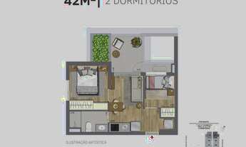 Imagem: Apartamento para venda com 42 metros quadrados
