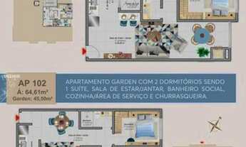 Imagem 3: Apartamento para Venda em Florianópolis, Cachoeira do Bom Jesus, 2 dormitórios, 1 suíte, 1