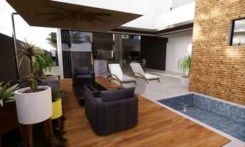 Imagem: Casa térrea de condomínio em fase de acabamento