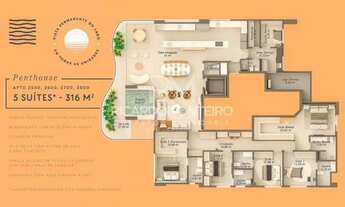 Imagem 4: Apartamento a venda com 5 suítes e 4 vagas