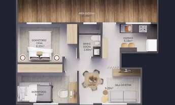 Imagem 2: CASA COM 39,73 m² - CAIÇARA - PRAIA GRANDE SP