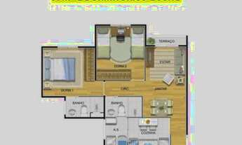 Imagem 4: Apartamento para venda com 57 metros quadrados com 2 quartos em Nova América - Piracicaba